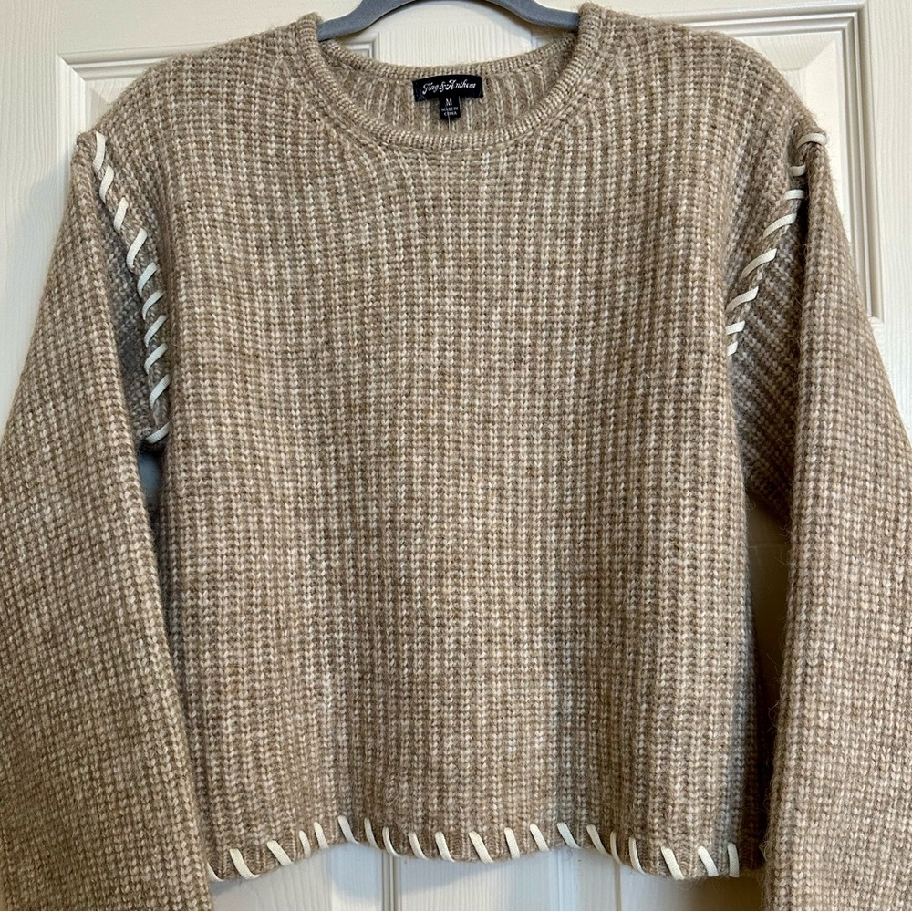 Flag & Anthem sweater in neutral tones NWT size medium